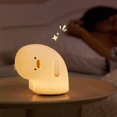 Veilleuse LED en silicone souple en forme de canard à cou tordu - Cadeau idéal pour les enfants et les filles